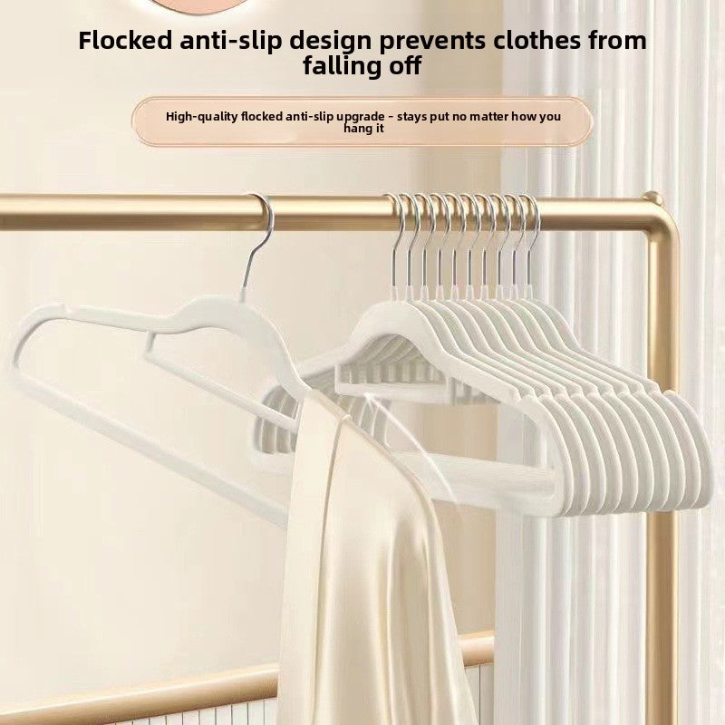 Flocking Clothes Hangers, Non-Slip Garment Hangers