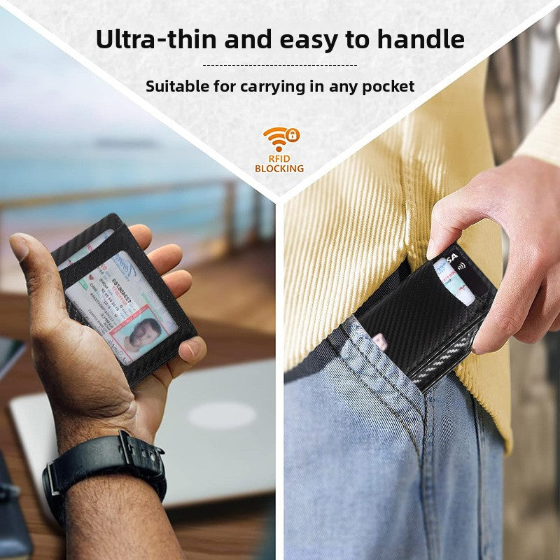 Metal Anti-Theft Credit Card Holder Automatic Wallet