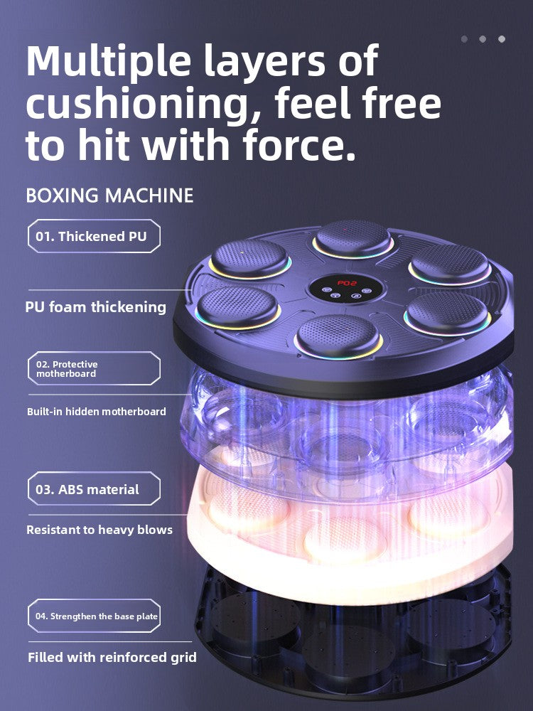 6-Target LED Boxing Machine with 12 Training Modes