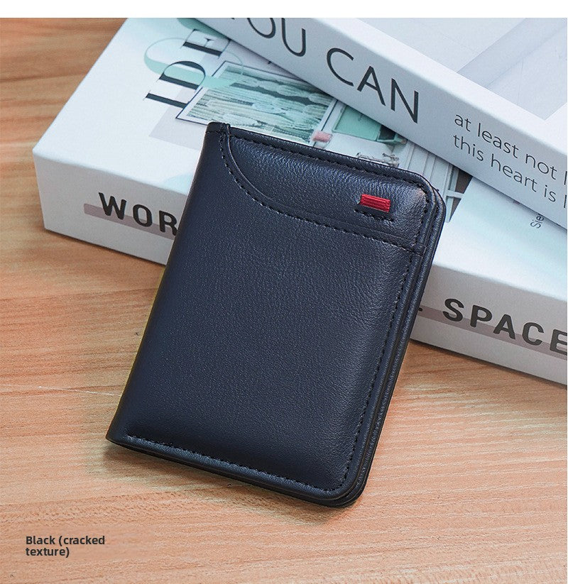 Vertical Multi Slot PU Card Holder Wallet