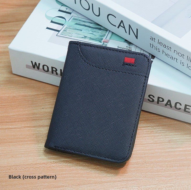 Vertical Multi Slot PU Card Holder Wallet
