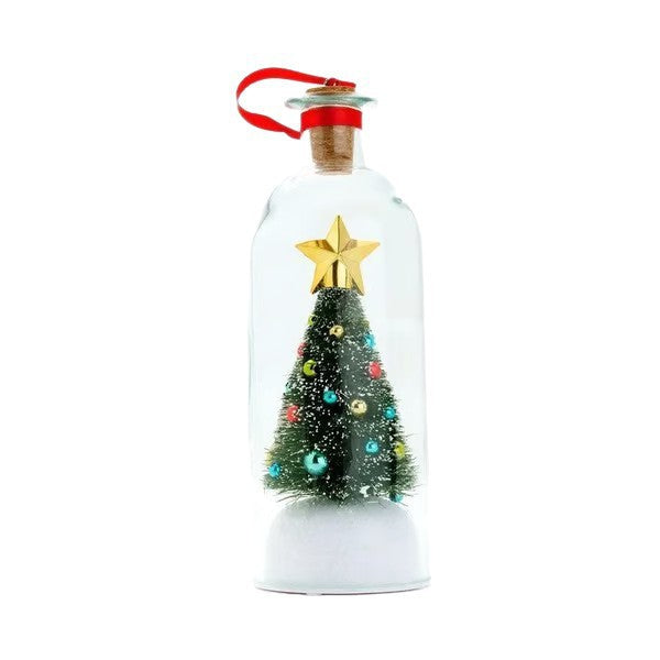 Christmas Tree Message Bottle with Recording