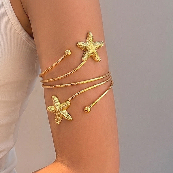 Elegant butterfly-shaped open-arm bracelet