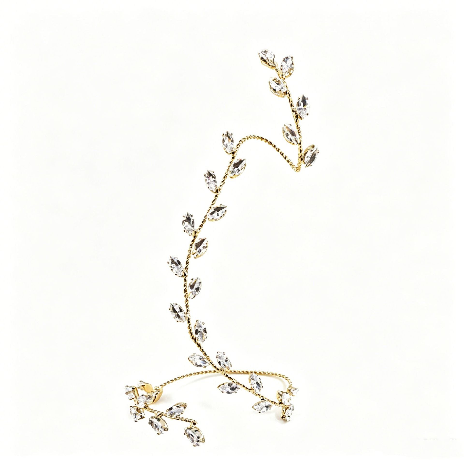 Fashion Rhinestone Leaf Bracelet