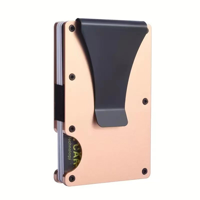Aluminum Alloy RFID Blocking Card Holder Wallet