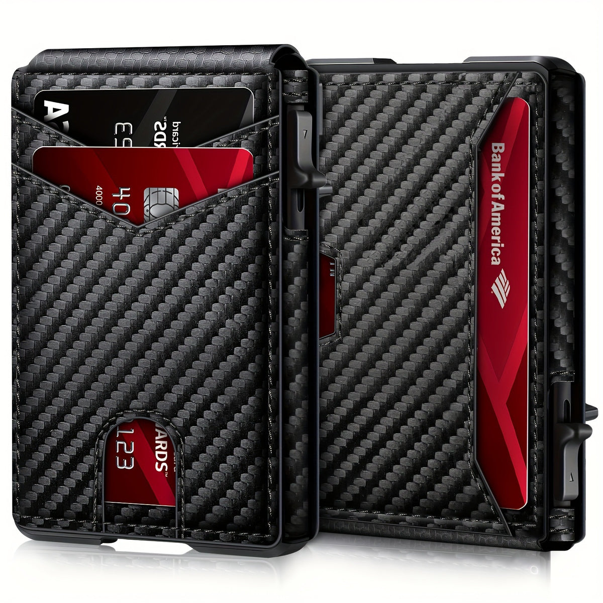 Carbon Fiber Bifold Wallet with Magnetic Closure