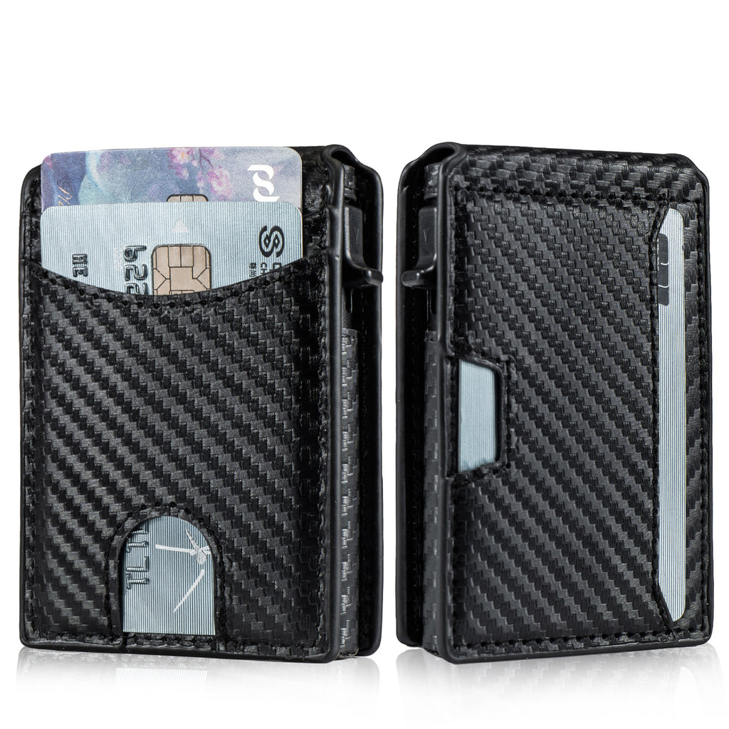 Leather Two-fold Wallet Card Holder