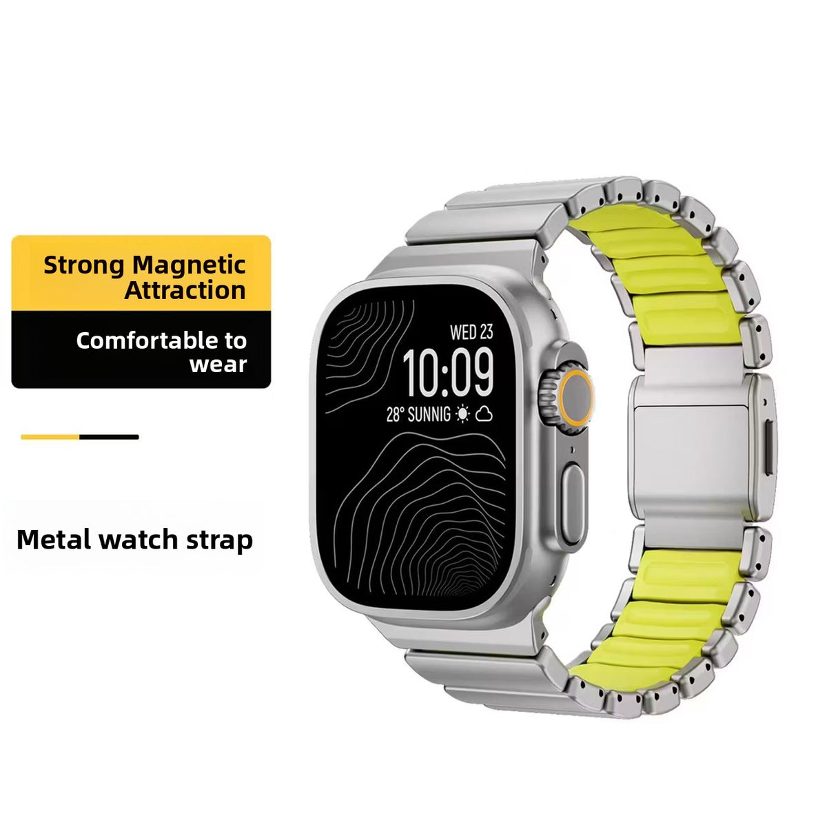 Magnetic Titanium Alloy Watch Strap for Apple Ultra S11/S12