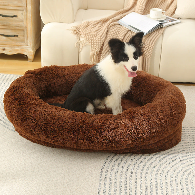 3D Cotton Yuanbao Pet Dog Bed with Waterproof Function