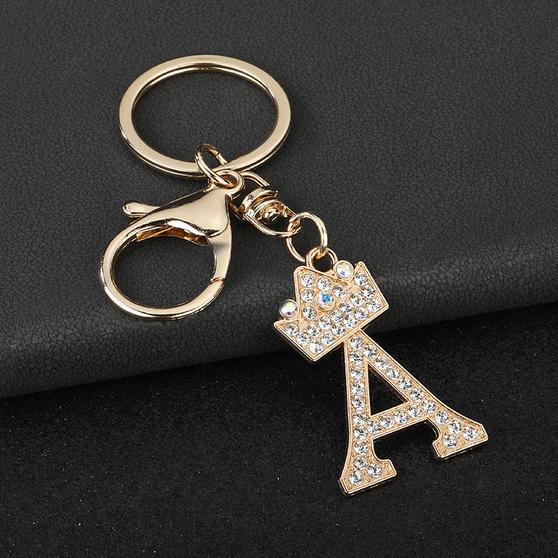 Fashion Zinc Alloy Letter Keychain Pendant