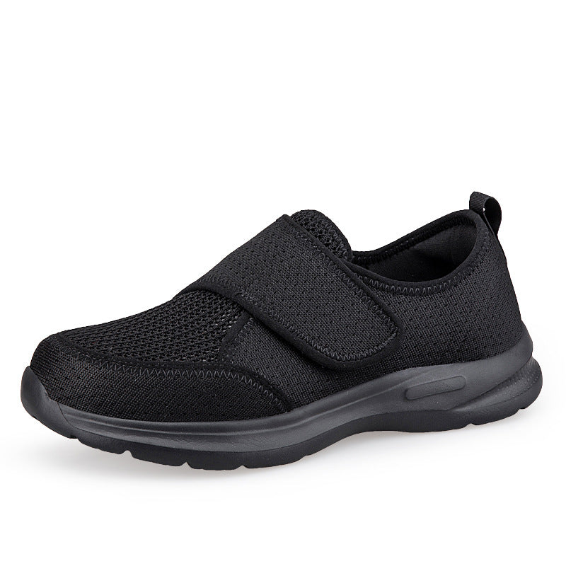Velcro Elderly Shoes for Wide Feet and High Insteps ? Unisex Autumn Athletic Shoes