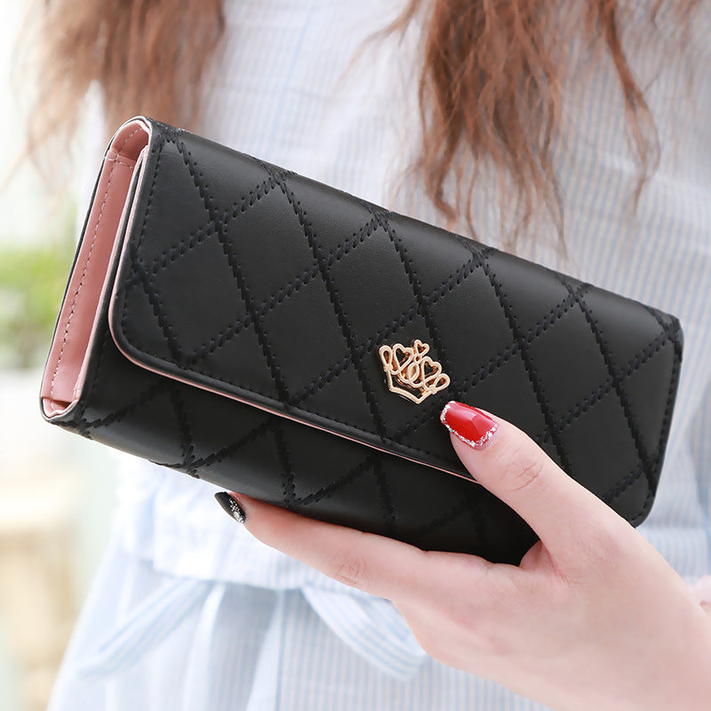 Women's Embroidery Pattern Three-fold Wallet