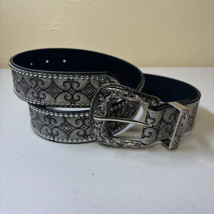 Vintage Studded Western Belt for Men