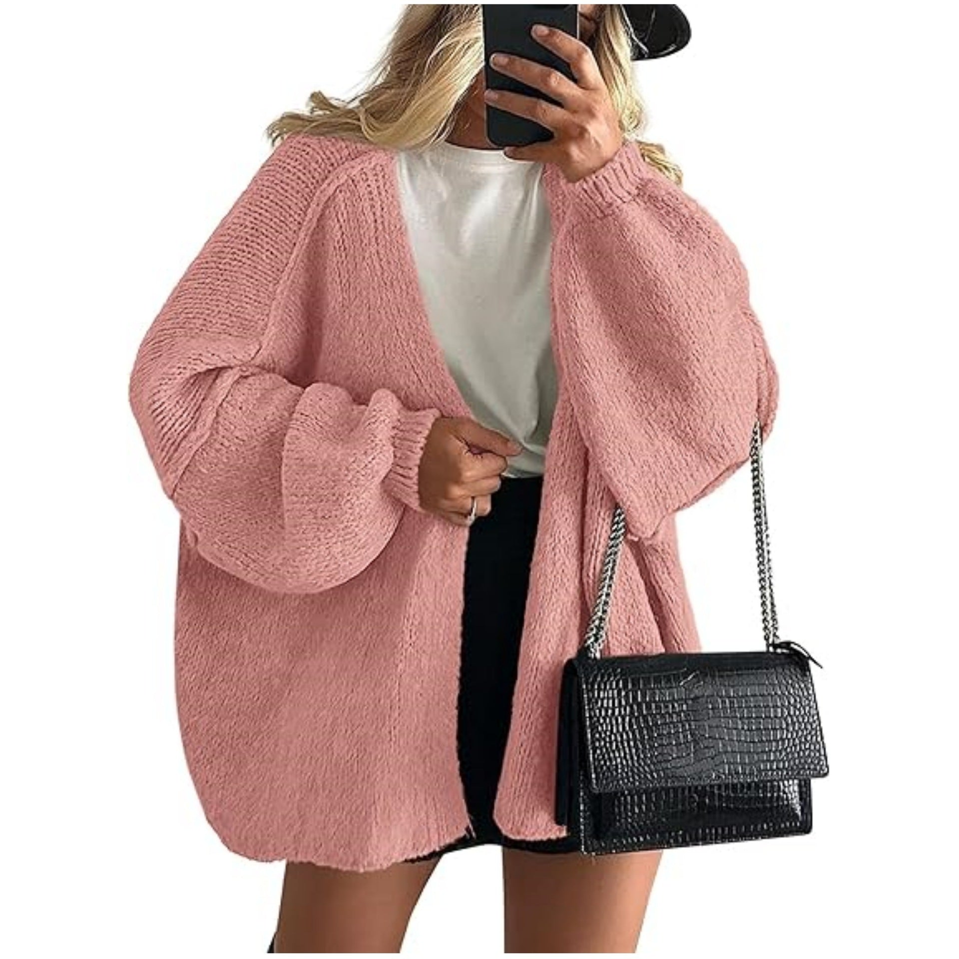 Womens Knitted Cardigan Loose Fit