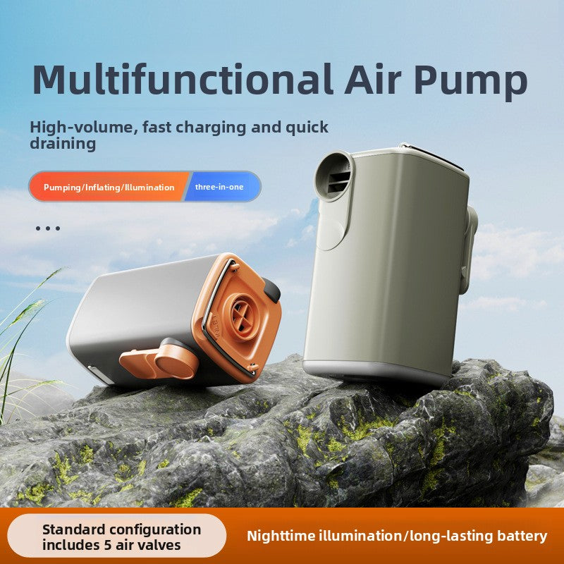 Portable Electric Air Pump with LED Light