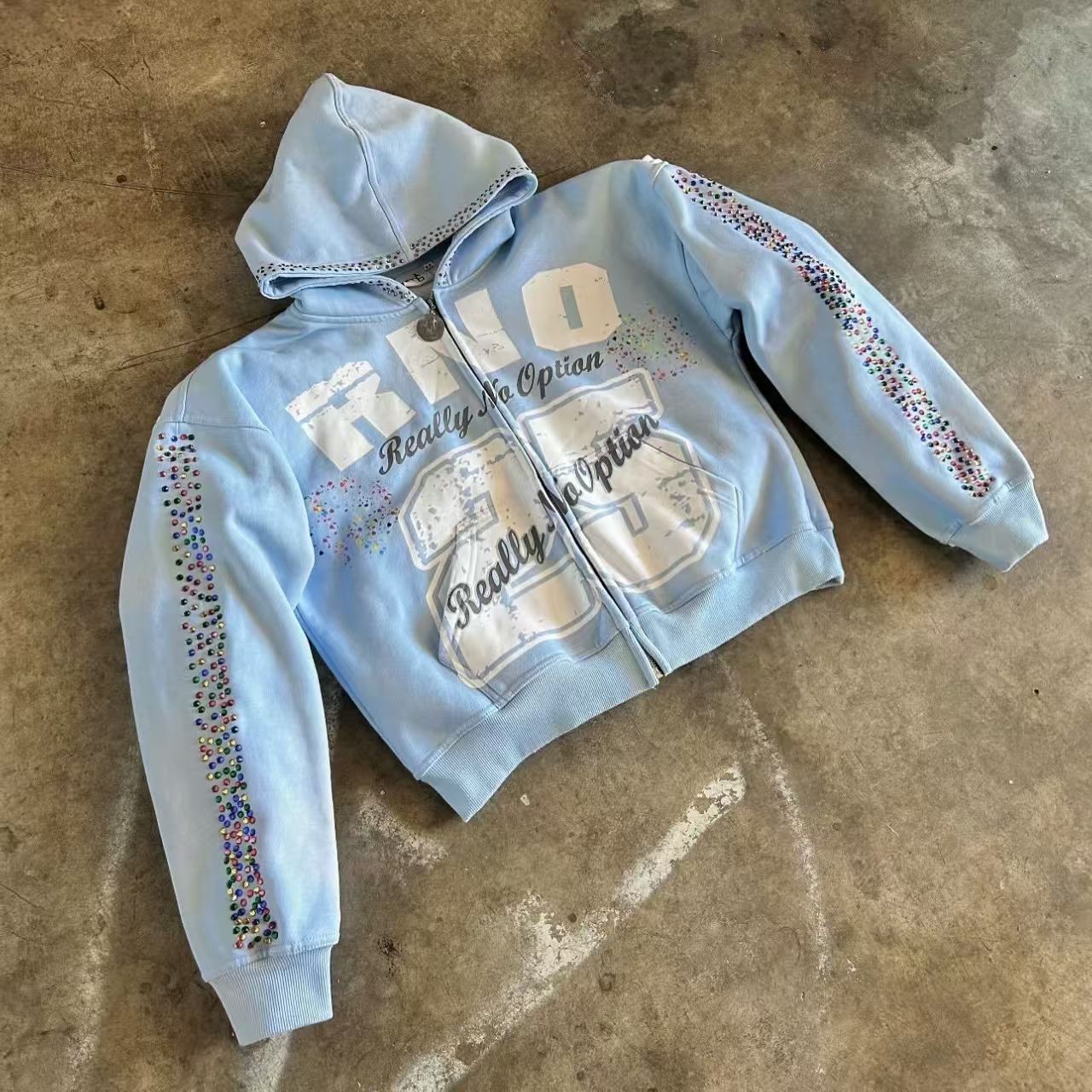 Retro Hooded Cardigan Unisex Casual Sweatshirt