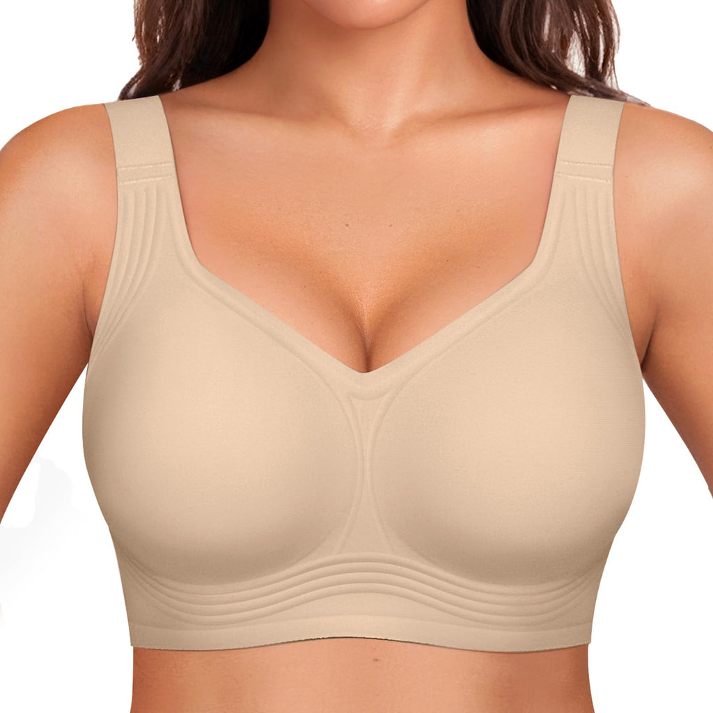 Women's support bra to prevent sagging and make large breasts appear smaller