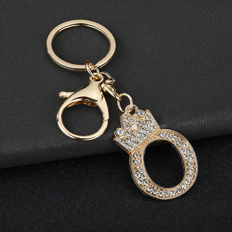 Fashion Zinc Alloy Letter Keychain Pendant