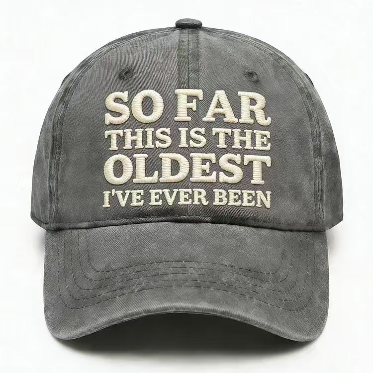 Vintage Washed Embroidered Baseball Cap