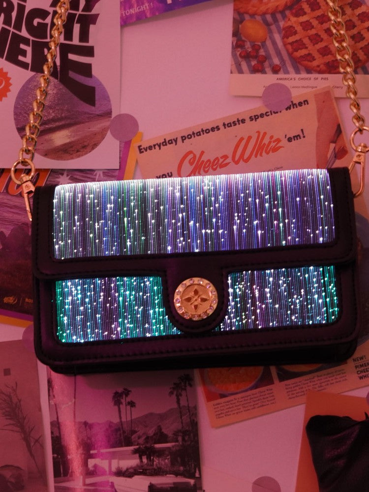 Luminous Crossbody Bag with Color Changing Feature