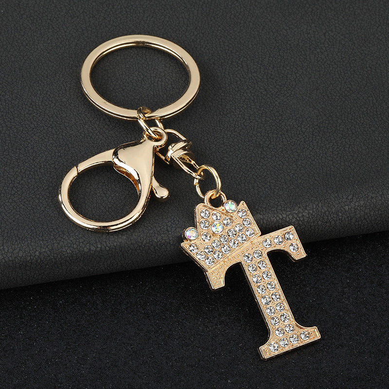 Fashion Zinc Alloy Letter Keychain Pendant
