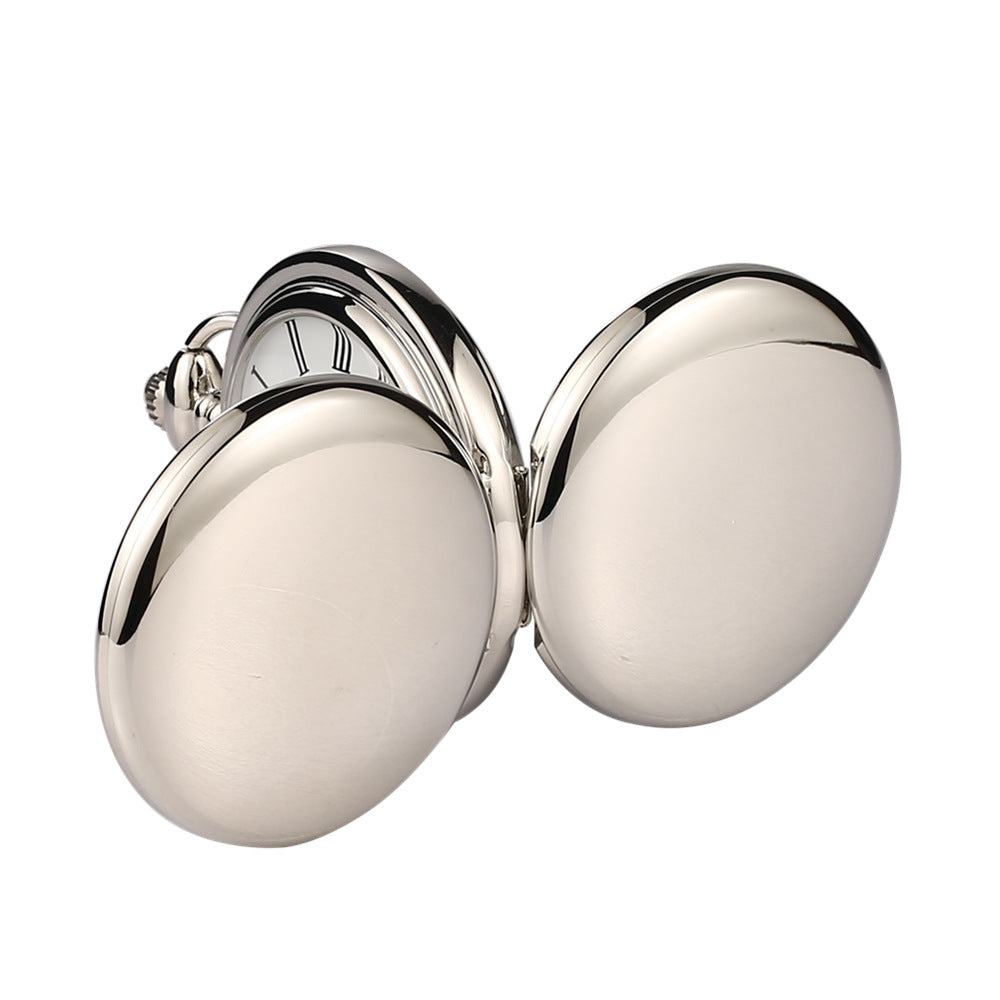 Double-opening two-sided mechanical pocket watch