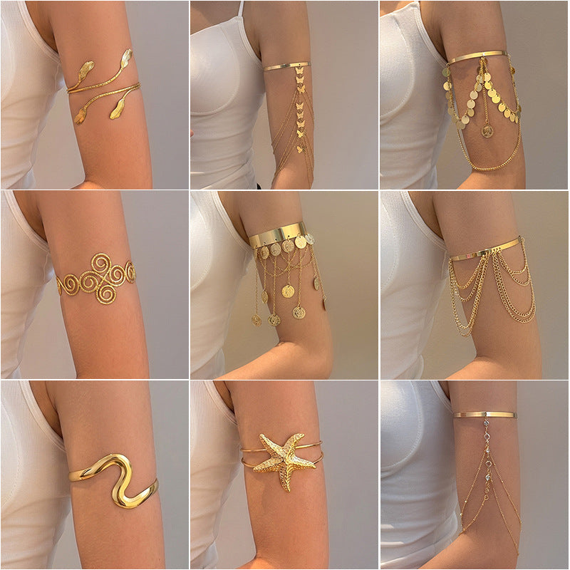 Elegant butterfly-shaped open-arm bracelet