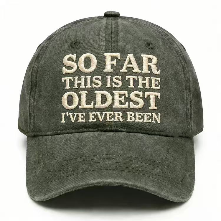 Vintage Washed Embroidered Baseball Cap