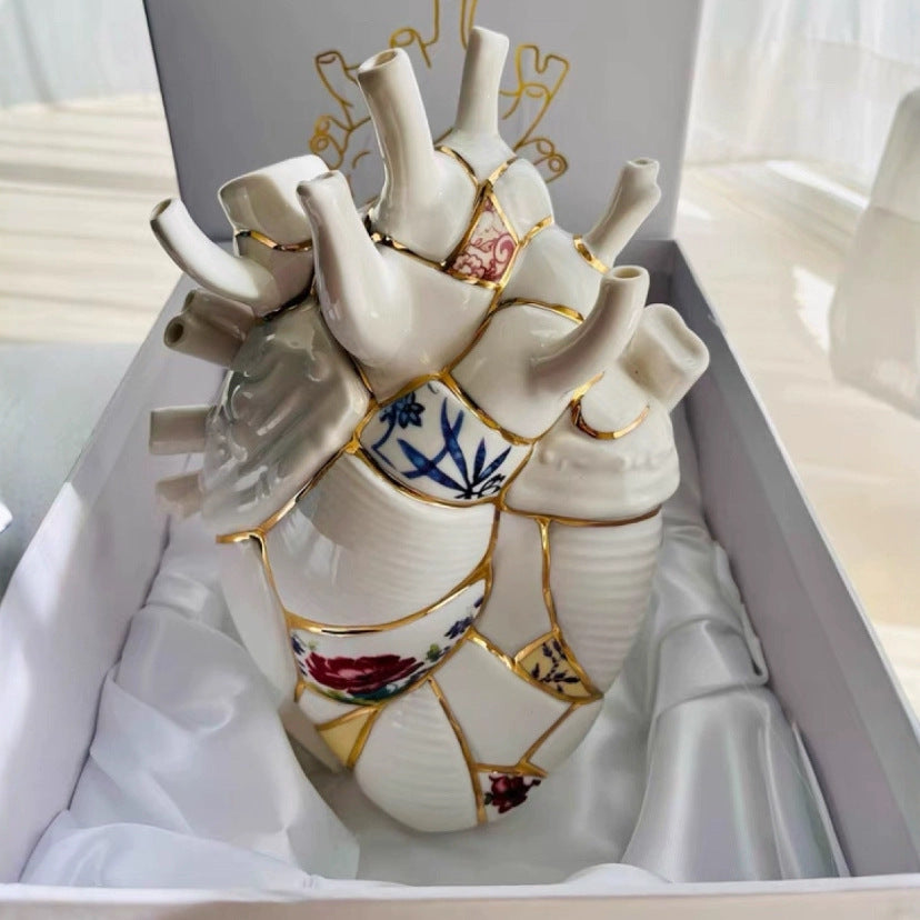 Heartbeat Ceramic Vase