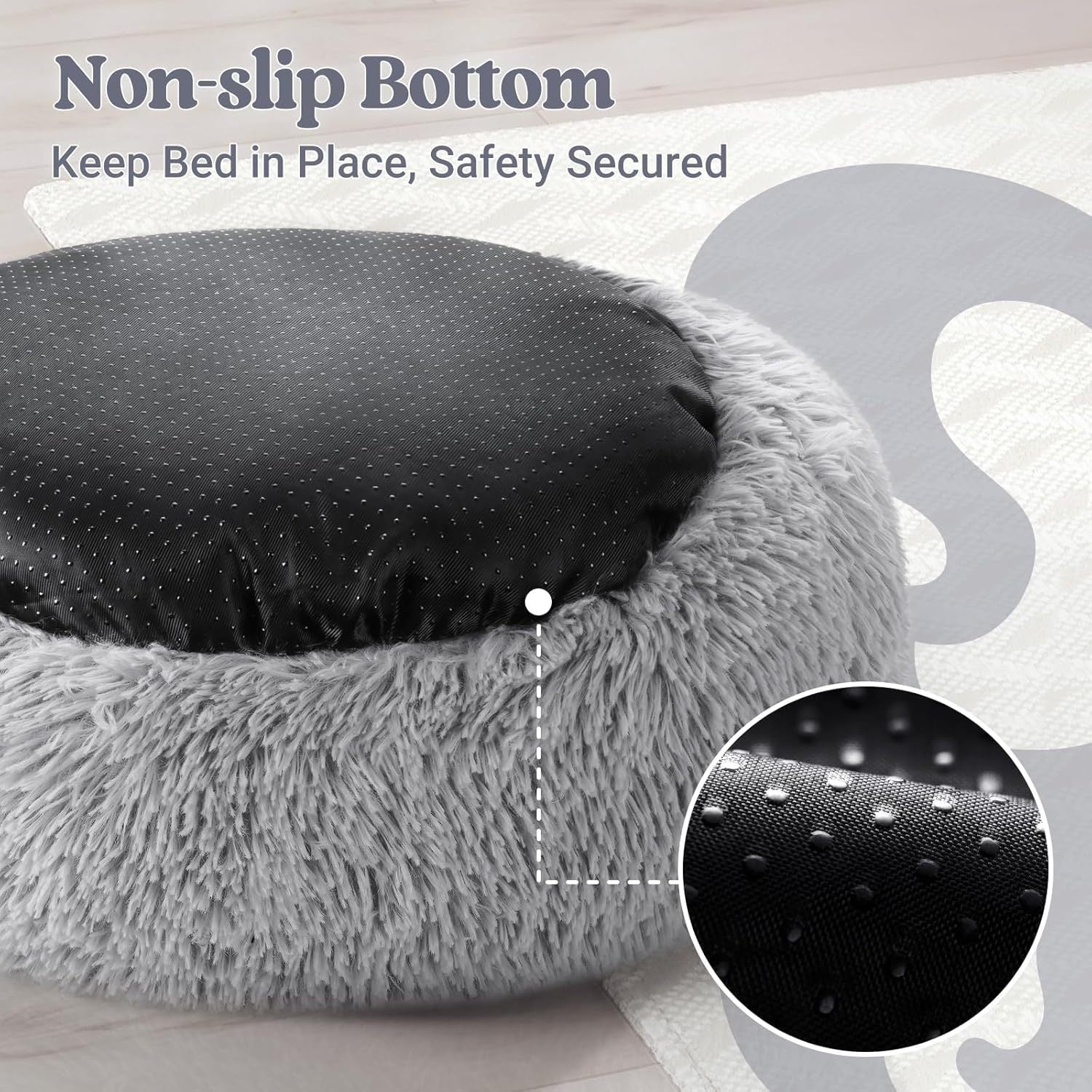 Soft and round pet bed