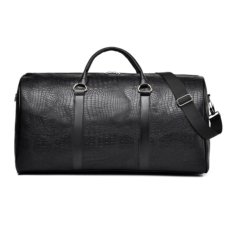 Waterproof Crocodile Pattern Mens Travel Bag