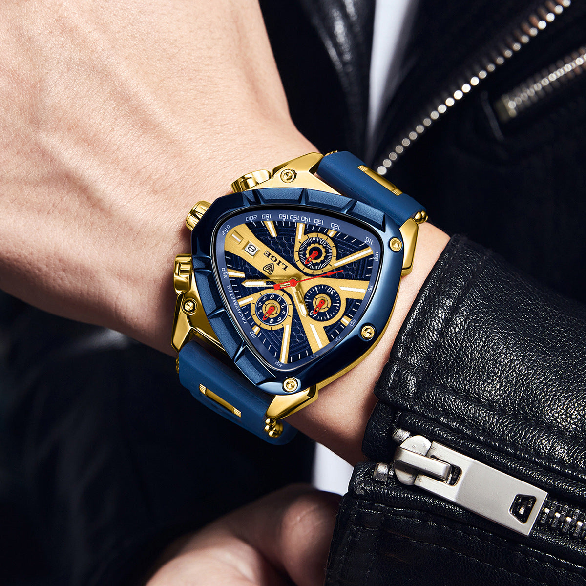 Polygonal Luminous Calendar Watch