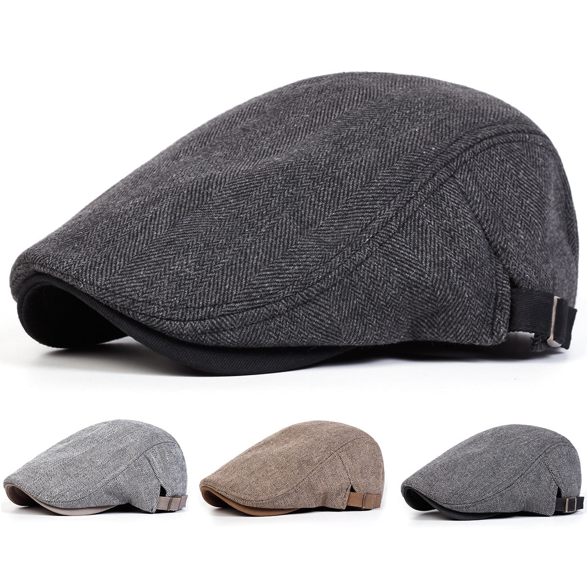 Retro Peaked Cap Cross-Border New Fashion Casual Middle-Aged and Elderly Beret Hat