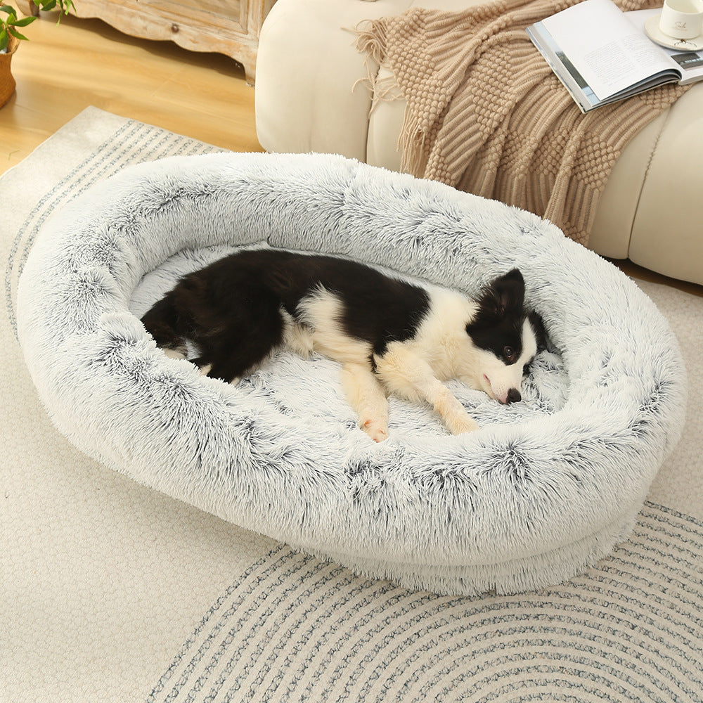 3D Cotton Yuanbao Pet Dog Bed with Waterproof Function