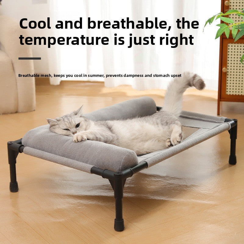 Breathable Pet Camp Bed for Dogs and Cats