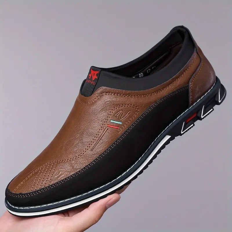 Mens Embroidered Slip-On Casual Shoes