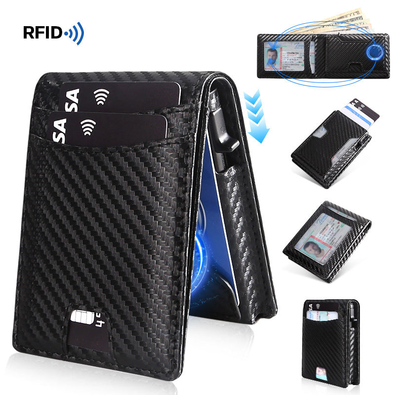 Metal Anti-Theft Credit Card Holder Automatic Wallet