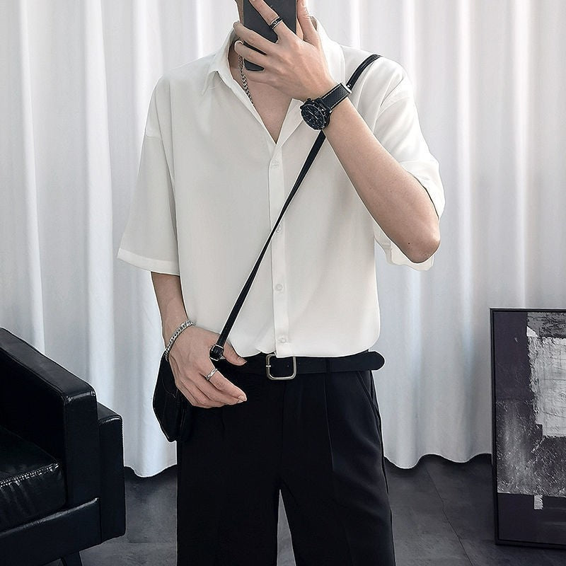 Ice Silk Short Sleeve Shirt