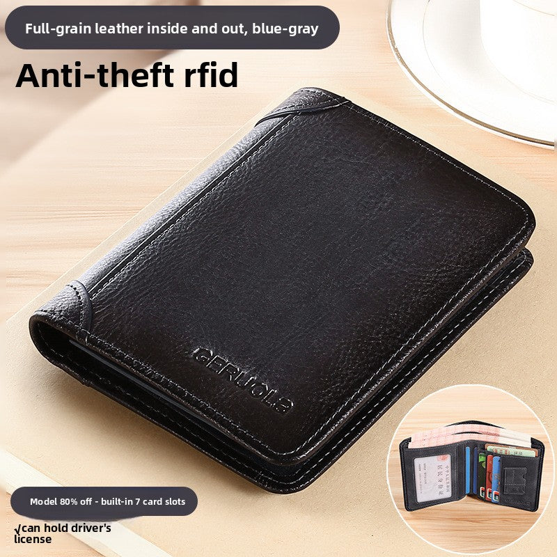 Leather wallet for men