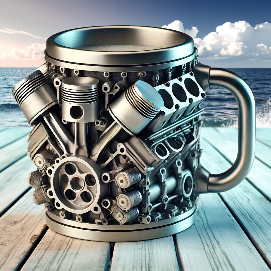 Creative Resin Coated Stainless Steel Mug