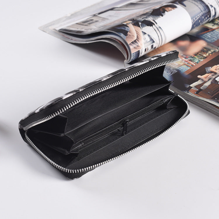 Leopard Print Multi-Compartment Long Wallet