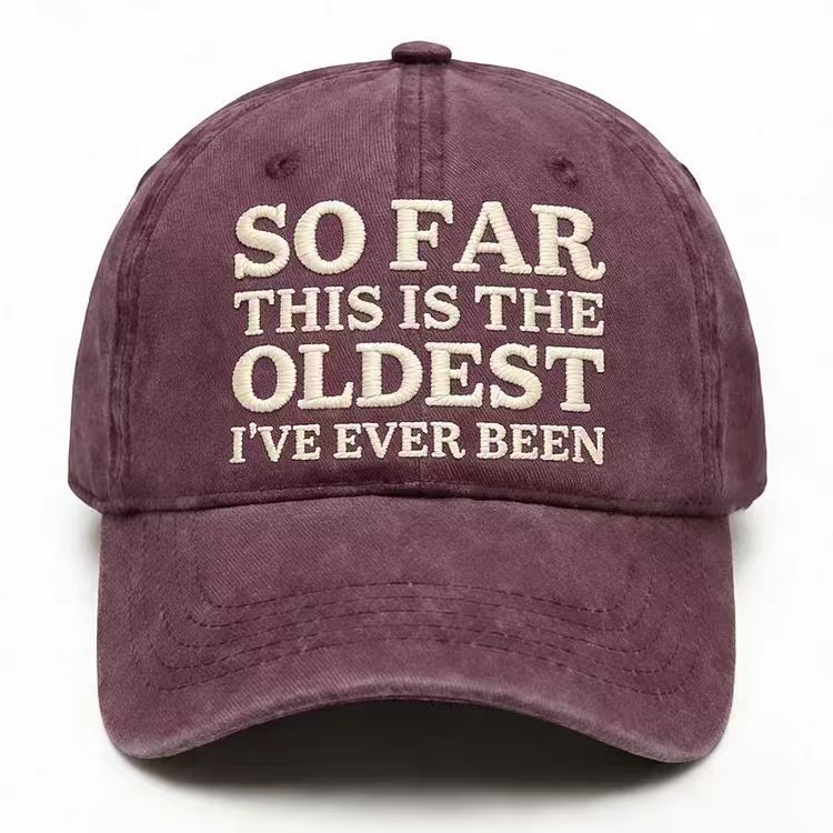 Vintage Washed Embroidered Baseball Cap