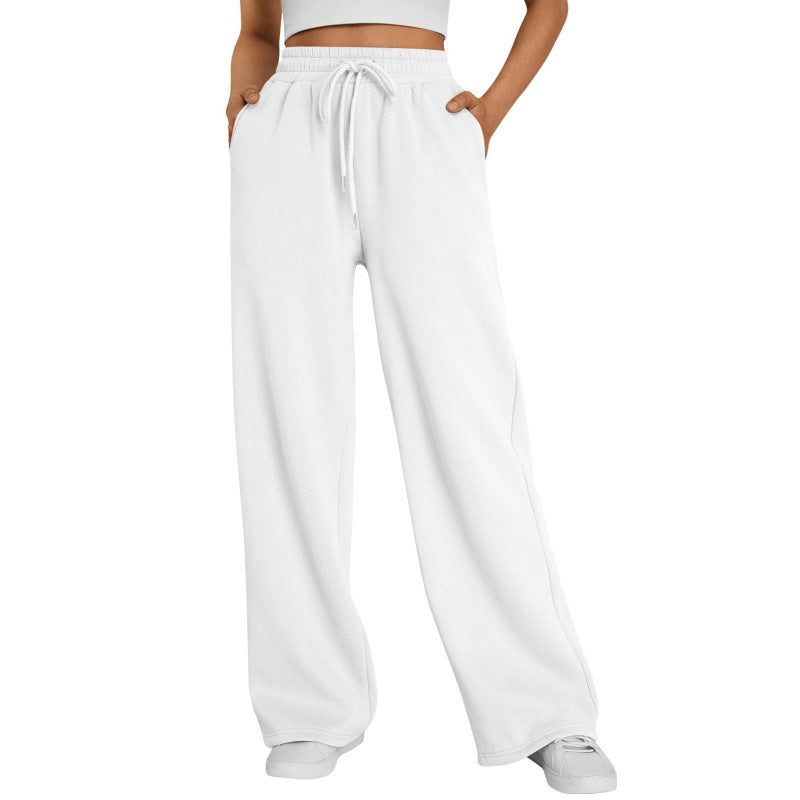 Unisex Loose Fit Polyester Long Pants