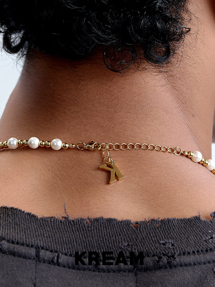 Gold Plated Shell Pearl Unisex Necklace