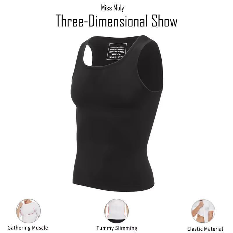 Breathable Solid Color Mens Tank Top