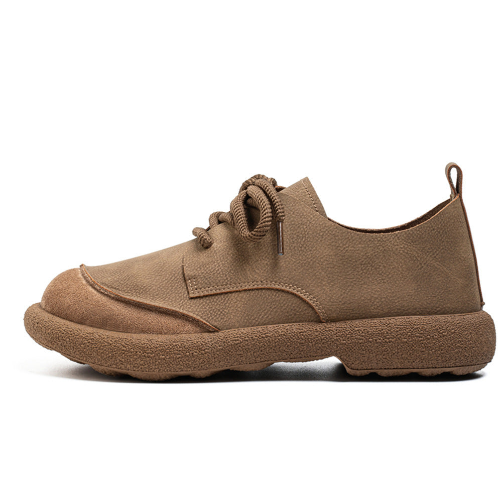 Mens Leather Casual Shoes Low Heel Comfort