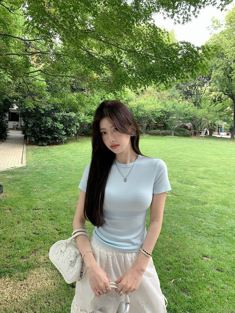 Womens Slim Fit Short Sleeve Tshirt
