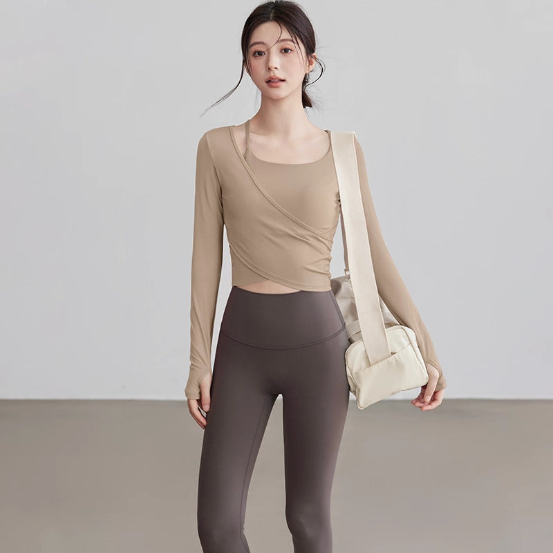 Womens Long Sleeve Yoga Top