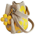 Handmade Crochet Floral Tote Bag