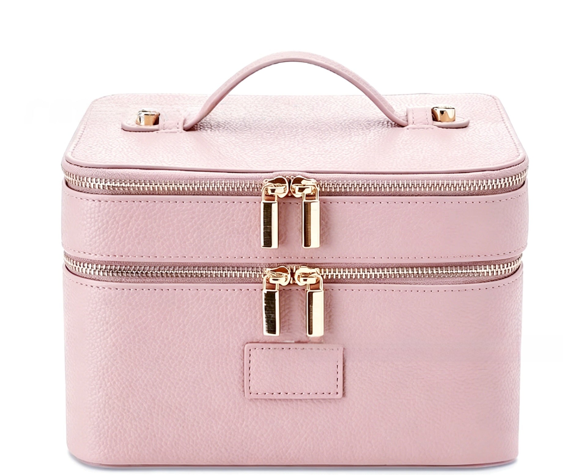 Double Layer PU Leather Makeup Bag